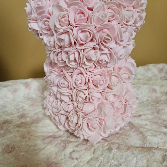 Pink Rose Teddy Bear - Picture 3 of 5